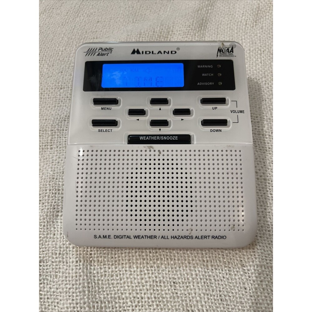 Midland Weather Radio WR-100 Public Alert NOAA Emergency NO ADAPTER